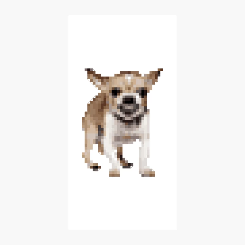 Angry Pixel Art Chihuahua iPhone Case
