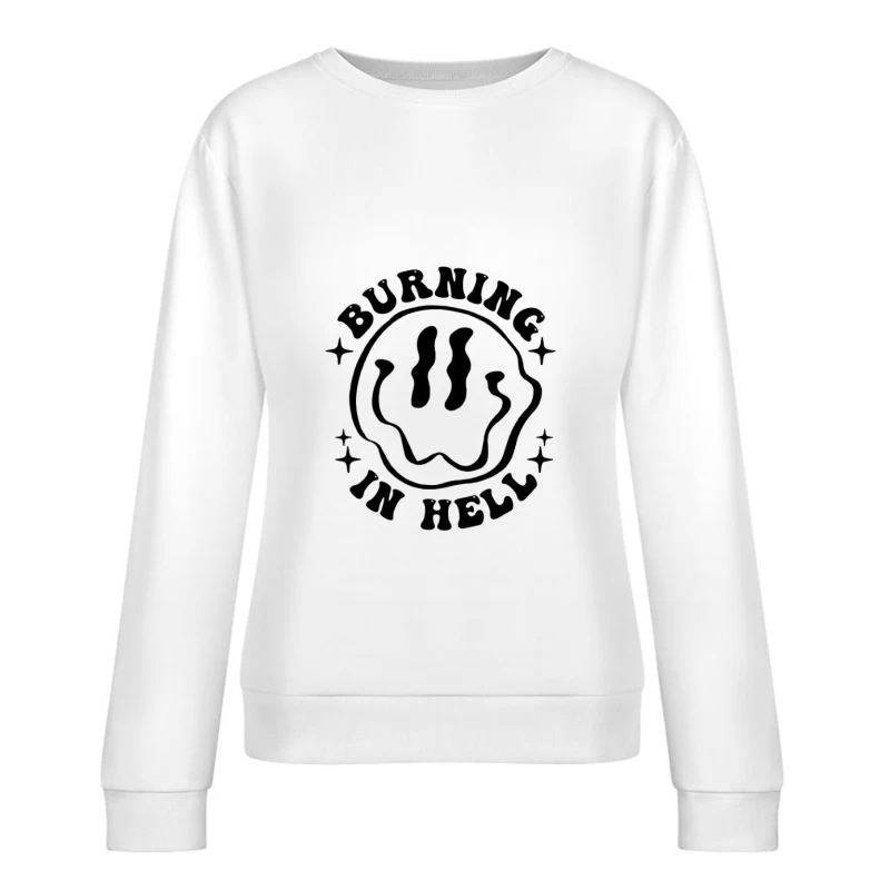 Design de feu en enfer Femme Sweat-shirt à enfiler
