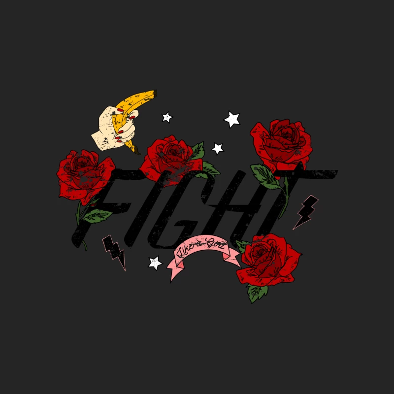 Art Vintage avec Roses et Main Homme Sweat-shirt à enfiler