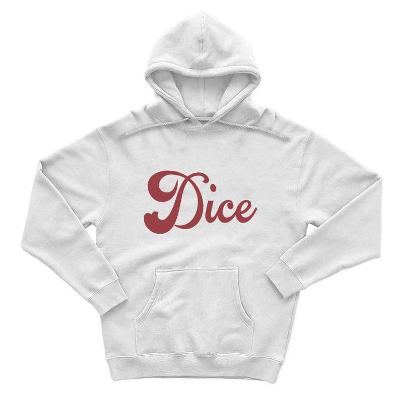 Rotes Skript mit stilisiertem Schriftzug Herren Pullover Hoodie