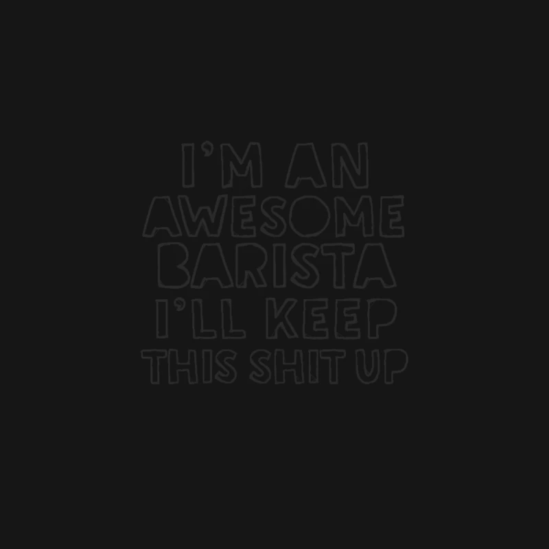 Awesome Barista - Funny Typographic Apparel Gift Desk Mat