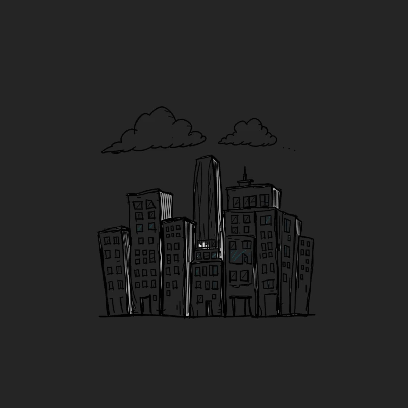 Cityscape at Night Female Pullover Sweatshirt