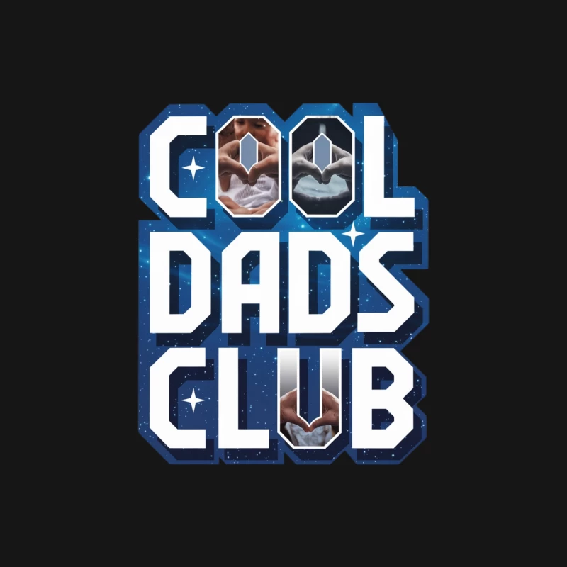 Cool Dads Club: Celebrating Fatherhood with Space-Themed Ultrasound Typography Mouse Pad