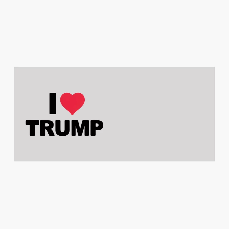 I Love Trump Political Support Text Coffee Mug