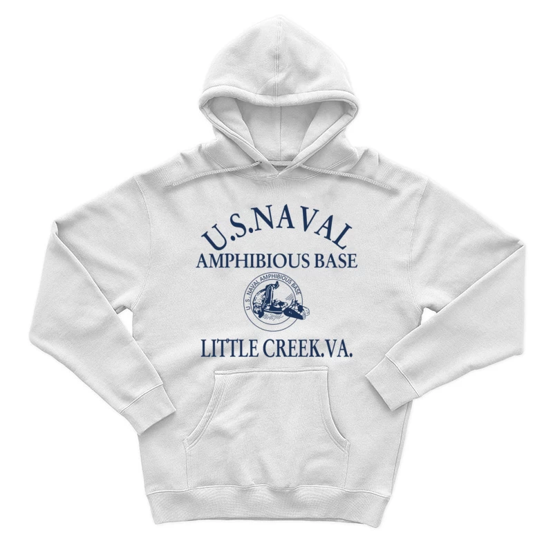 U.S. Naval Amphibious Base Little Creek Logo Herren Pullover Hoodie