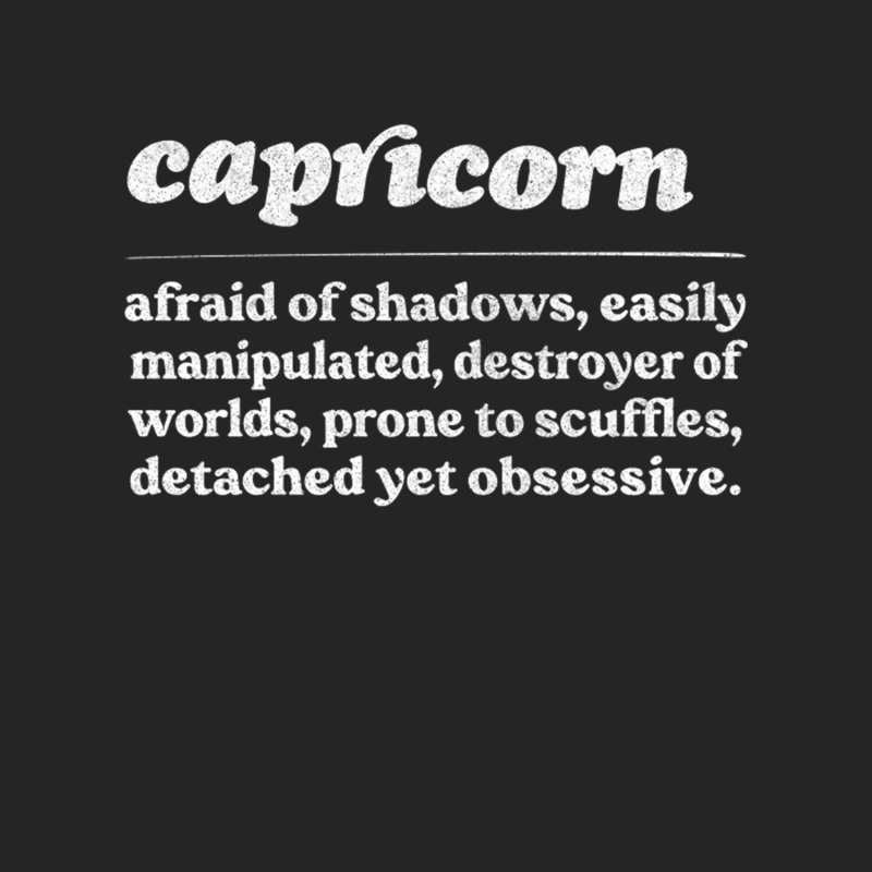 Capricorn Zodiac Symbol  Humorous Gift Design Female Pullover Sweatshirt