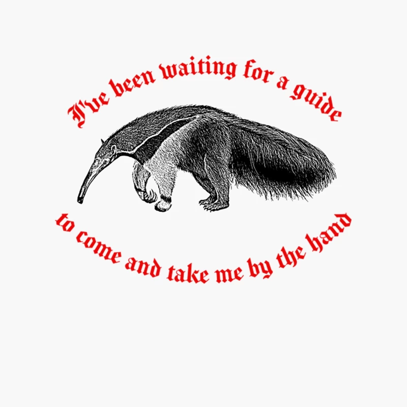 Disorder Nihilist Anteater Design Cotton Tote Bag