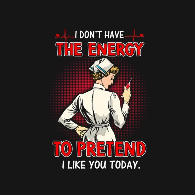 Humour de l'infirmière avec seringue Homme Manches Longues T-Shirt