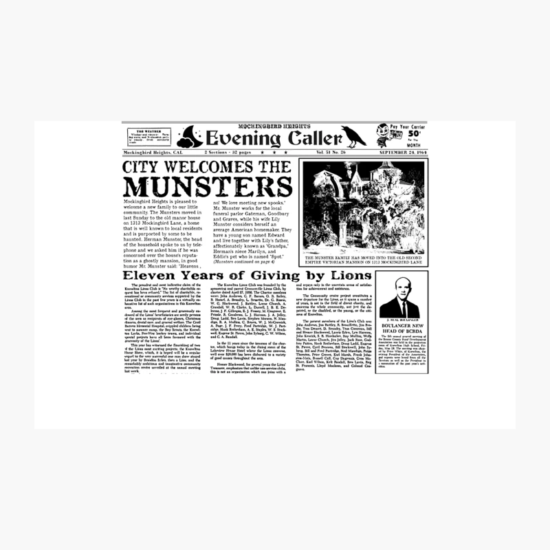 Munsters newspaper Travel Mug