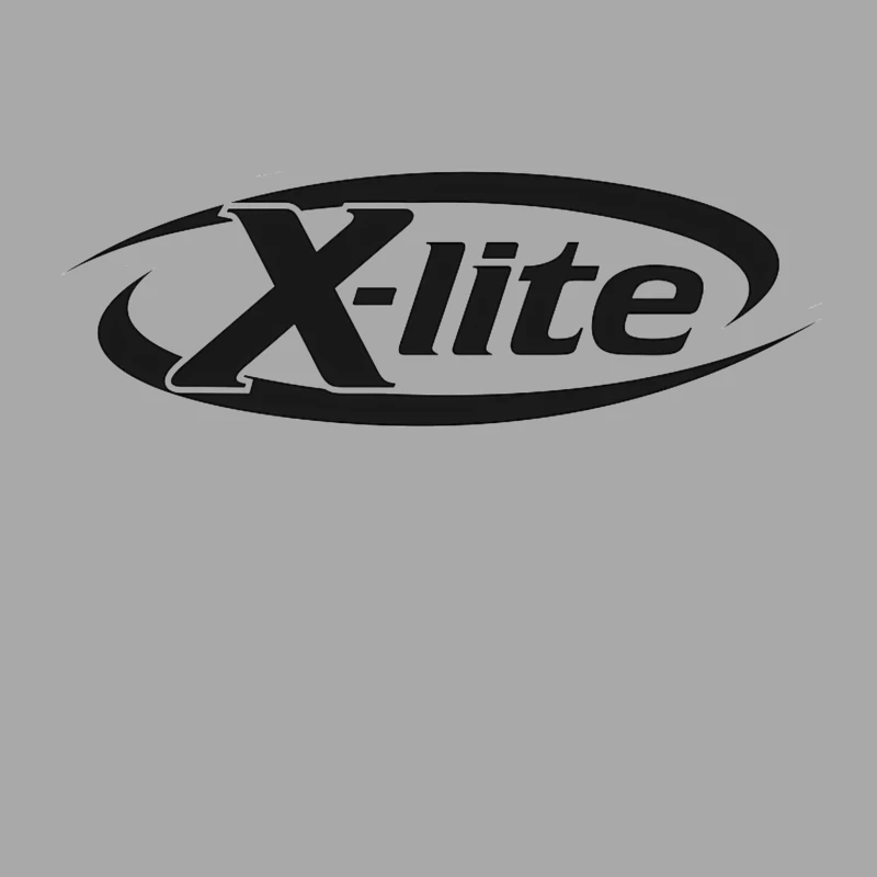 X-lite Black and White Brand Logo Design Female Pullover Hoodie