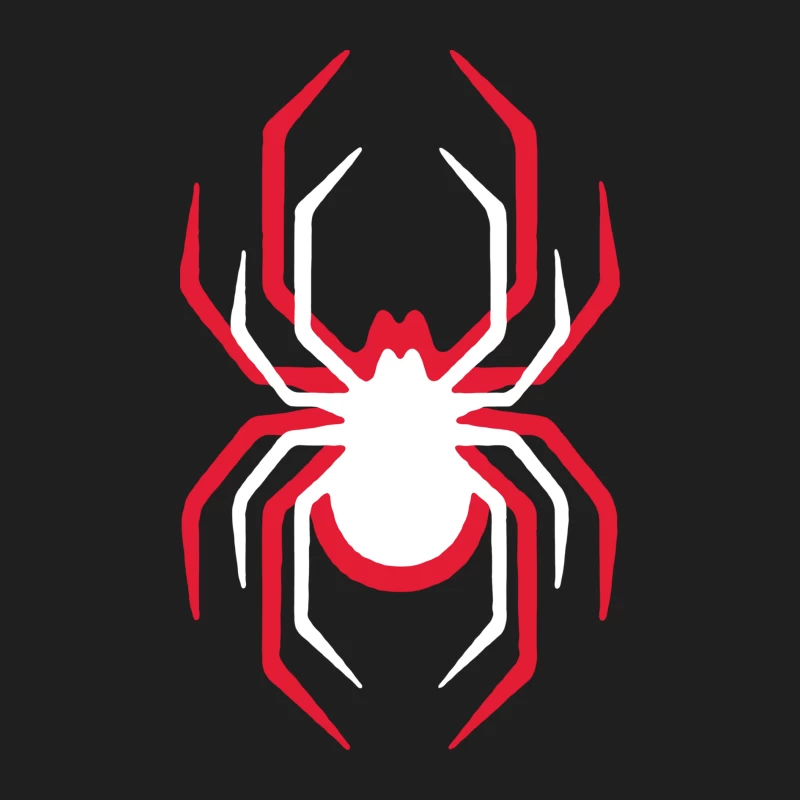 Weißes und rotes Spinnensymbol Herren Tanktops