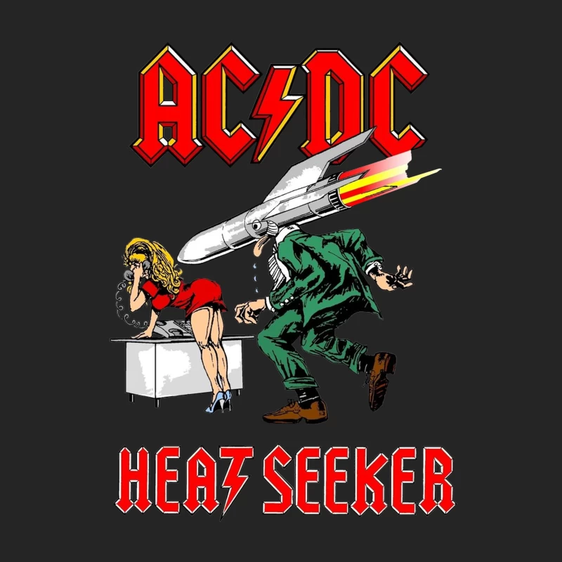 Retro Rock - AC/DC HEATSEEKER Male Pullover Sweatshirt