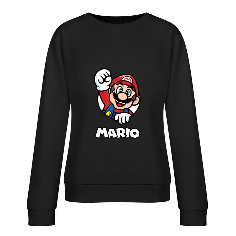 Mario en action Femme Sweat-shirt à enfiler