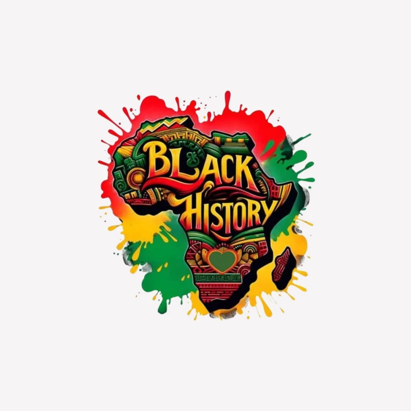 Black History Celebration Artwork Male T-Shirt