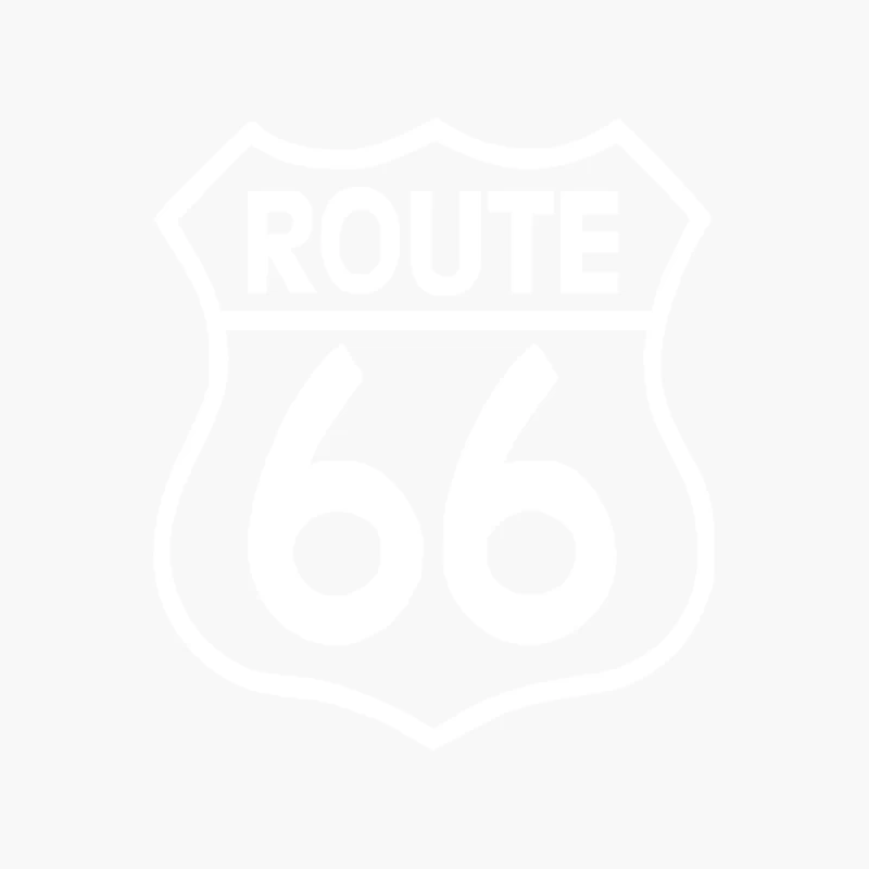 ROUTE 66 stampa BIANCA starda america SPORT Cotton Tote Bag