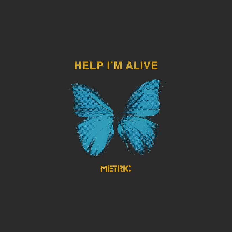 Metric Help I'm Alive Butterfly 2 Baseball Cap