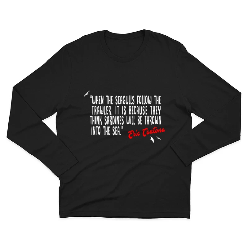 Eric Cantona Fan Tribute Shirt Male Long Sleeve T-Shirt