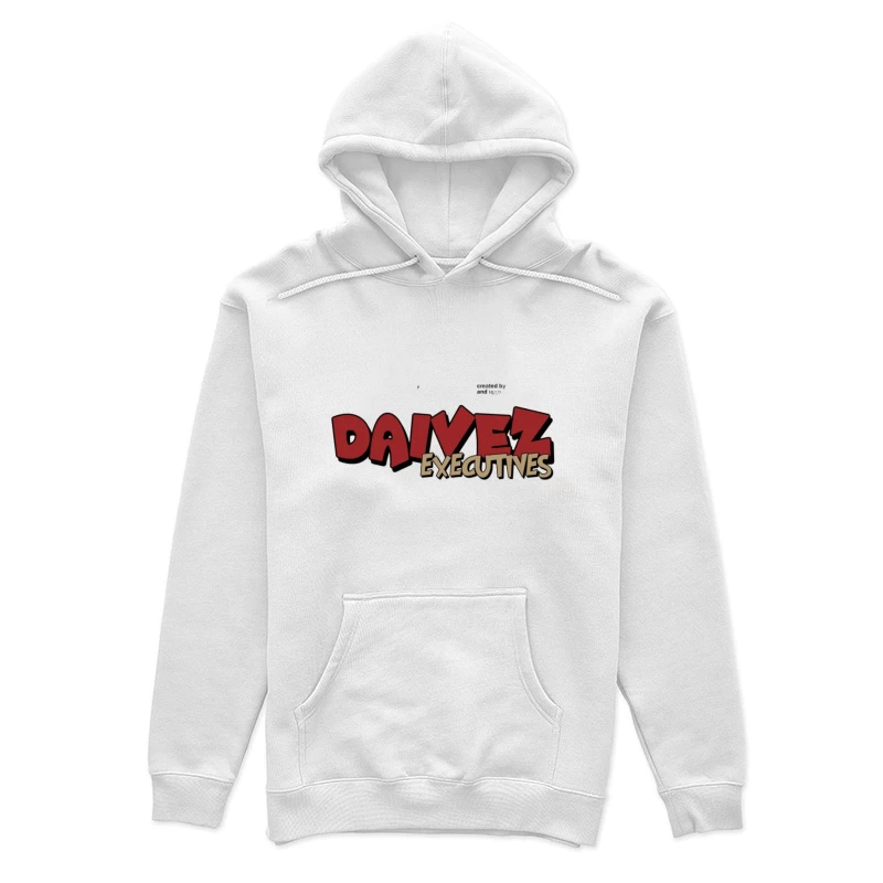 Daivez Executives Logo in Rot und Beige Damen Pullover Hoodie
