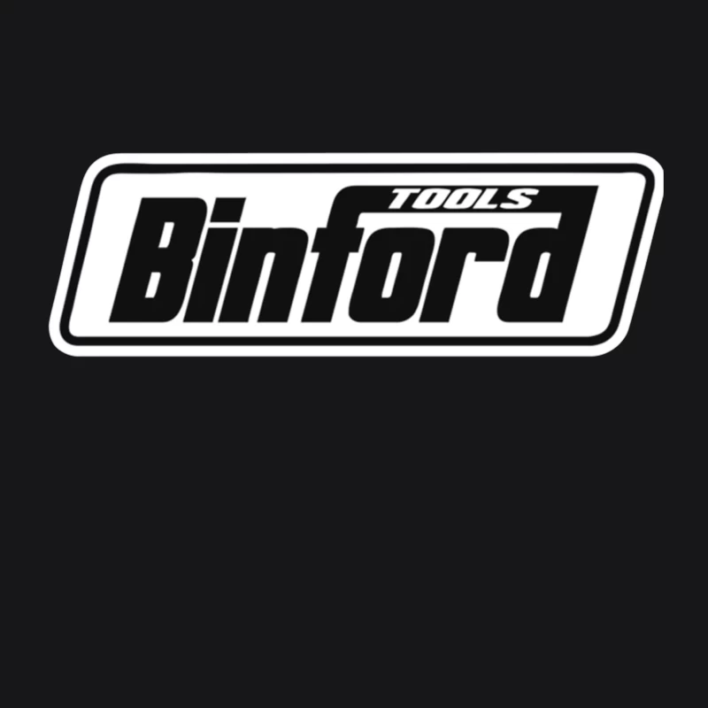 Binford Tools Black and White Company Logo Male Pullover Hoodie