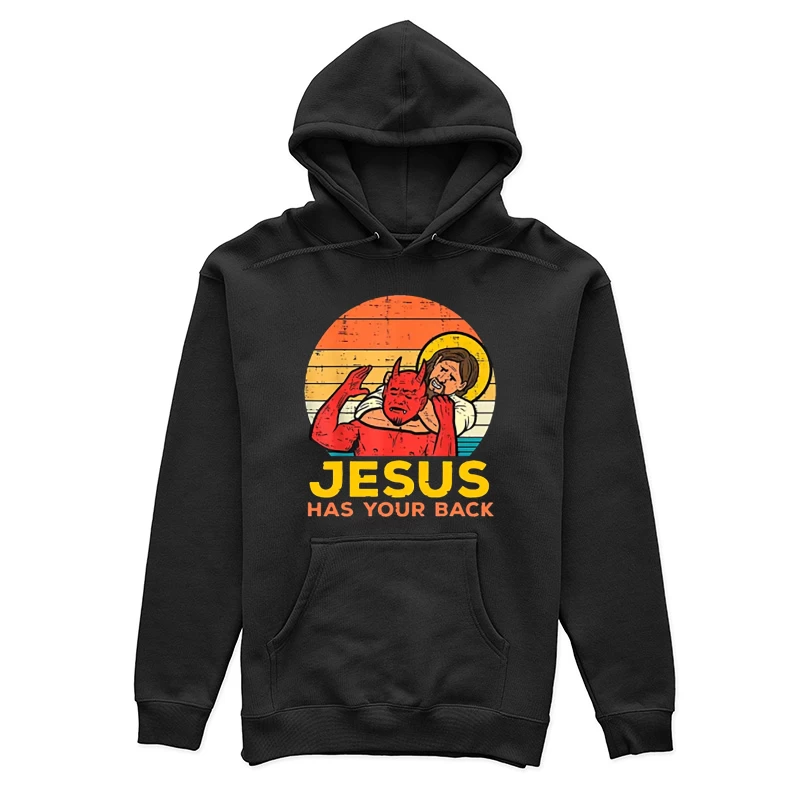 Jesus schützt vor dem Teufel Damen Pullover Hoodie