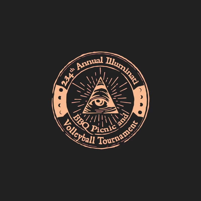 Annual Illuminati Picnic and Volleyball Tournament Logo Bucket Hat