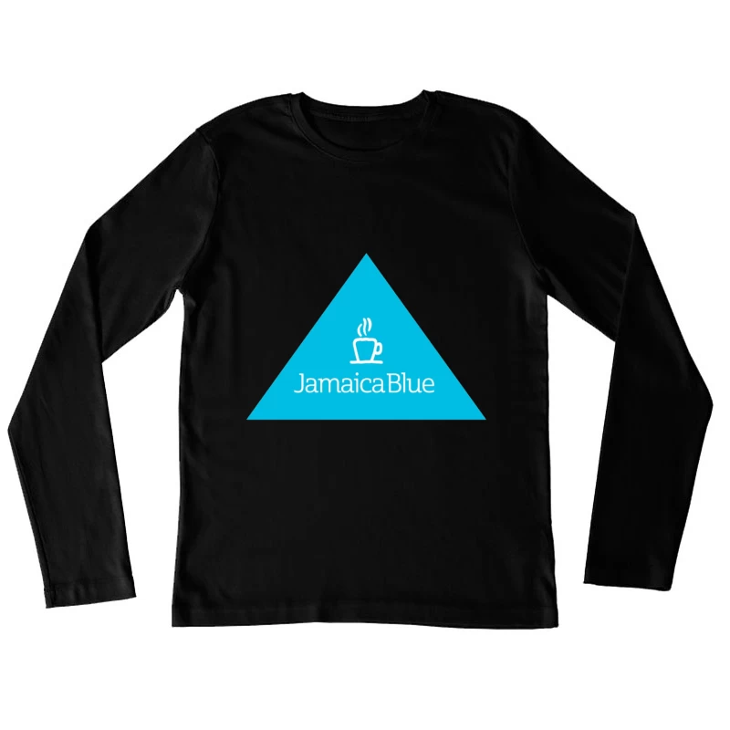 Jamaica Blue Coffee Brand Triangle Logo Female Long Sleeve T-Shirt