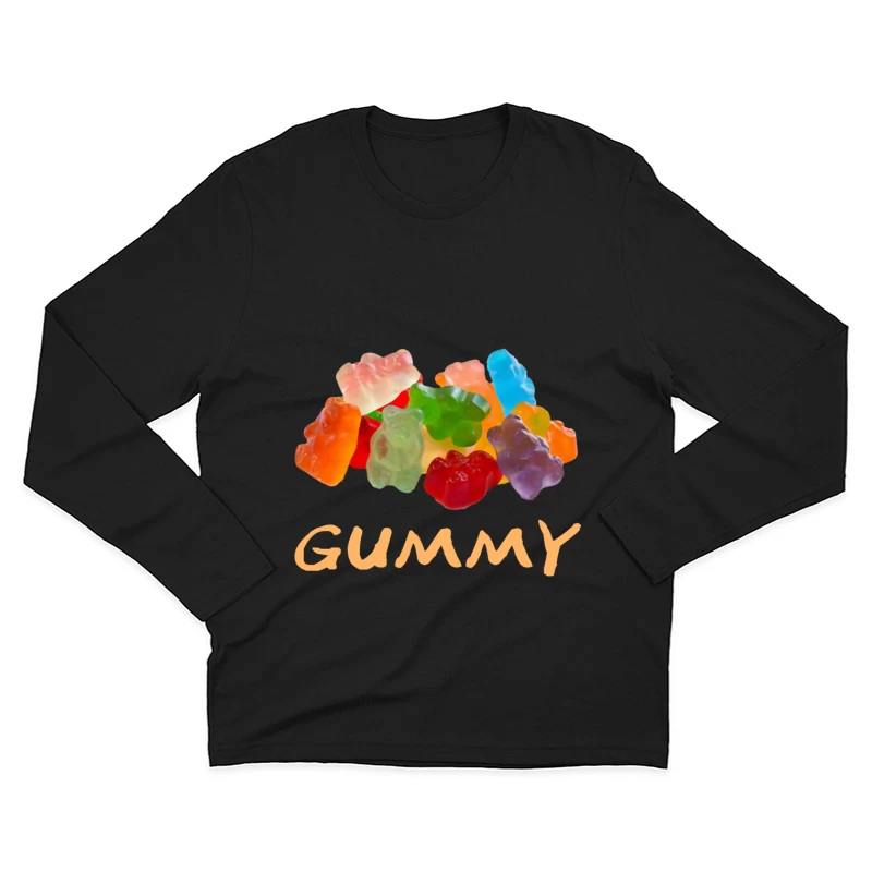 Bunte Gummibärchen Kollektion Herren Langarm T-Shirt