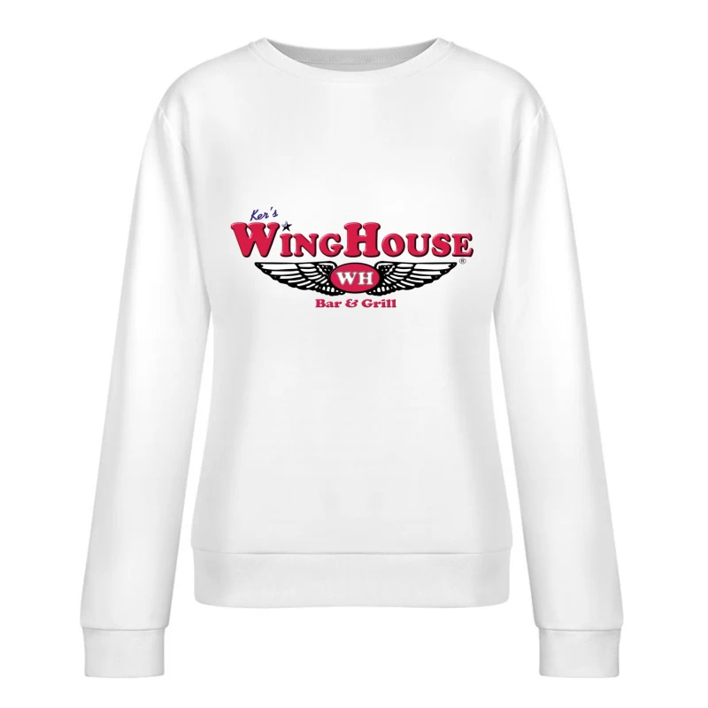Wing House Bar & Grill 3 Female Pullover Sweatshirt