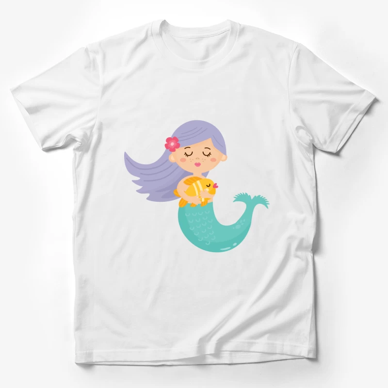 Petite sirène avec poisson Homme T-Shirt