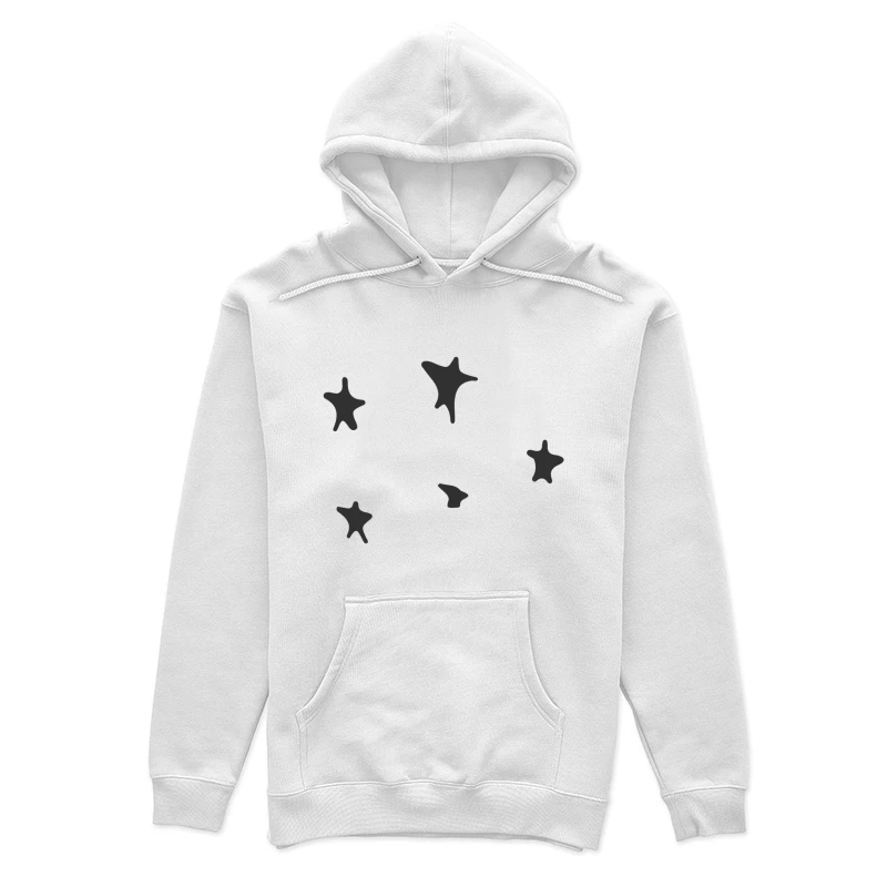 Étoiles abstraites noires Femme Sweat à capuche