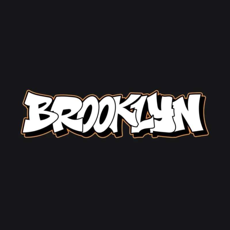 Brooklyn Graffiti-Schriftzug Herren Pullover Hoodie