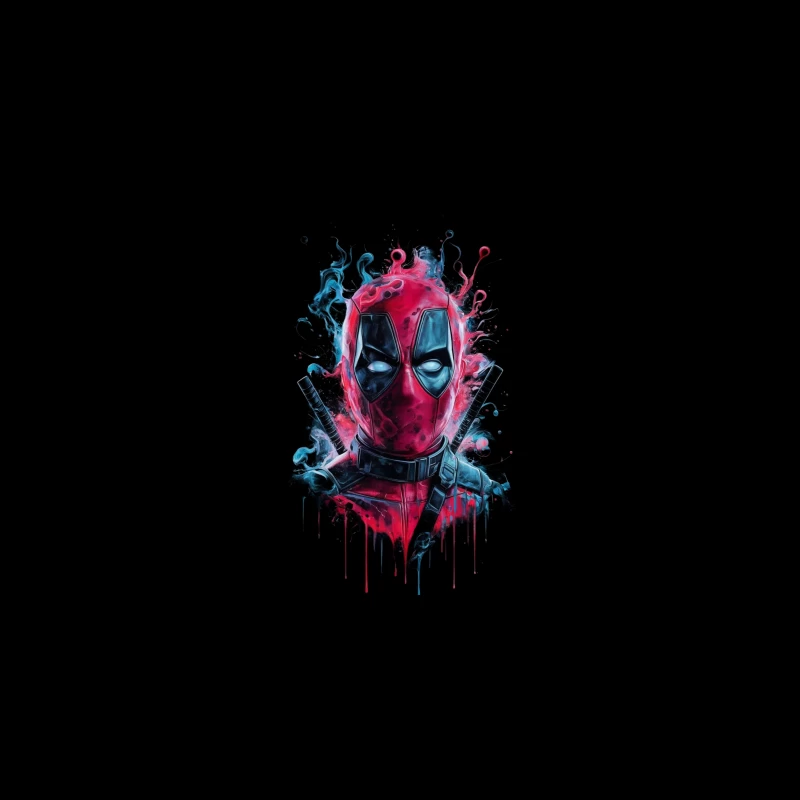 Deadpool Comic Art Illustration Desk Mat