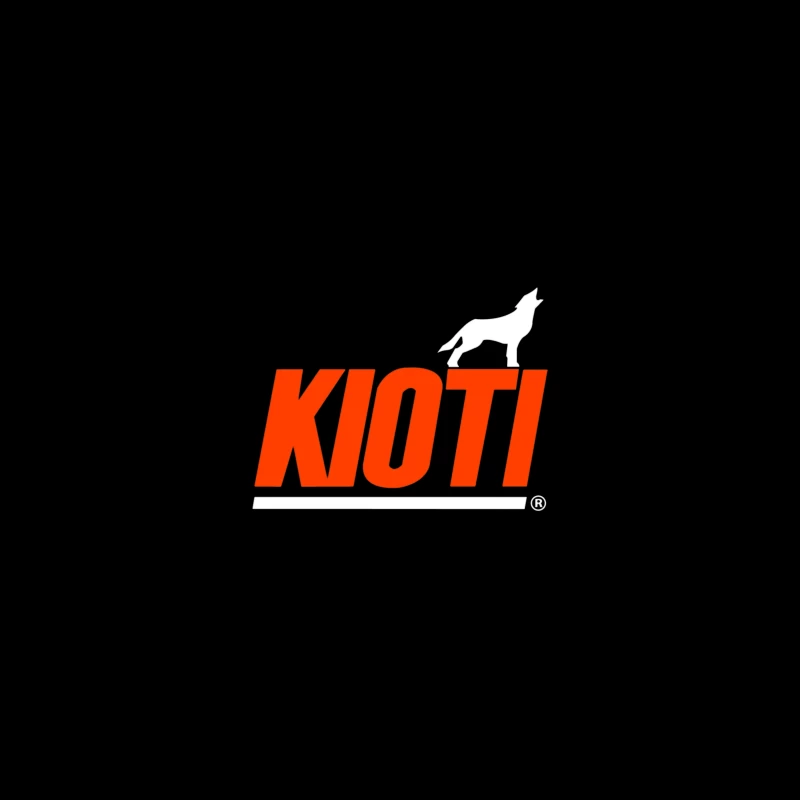 Kioti Farm Equipment Brand Logo with Wolf Silhouette Coffee Mug