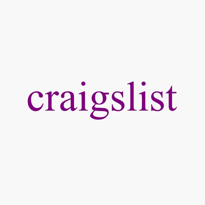 Craigslist Purple Logo Design Cotton Tote Bag