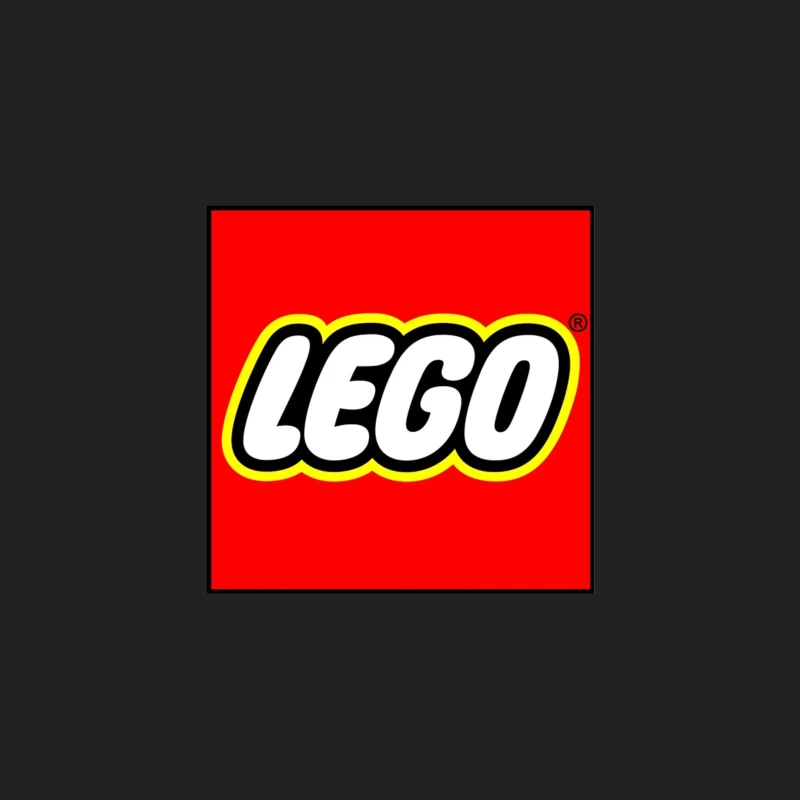 Classic LEGO Logo with Red Background and Yellow Border Bucket Hat