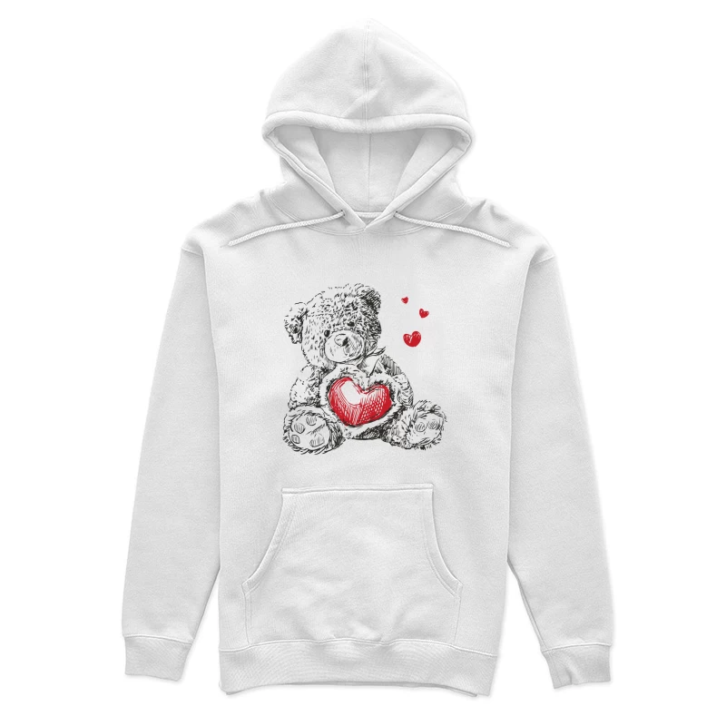 Süßer Teddybär mit Herz Damen Pullover Hoodie