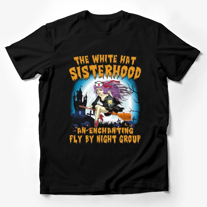 Sœur sorcière sur balai Homme T-Shirt