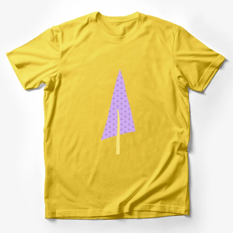 Arbre géométrique violet à pois Homme T-Shirt