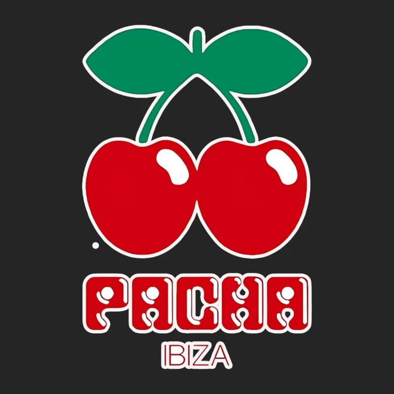 Pacha Ibiza Nightclub's Iconic Cherry Logo Male Pullover Sweatshirt