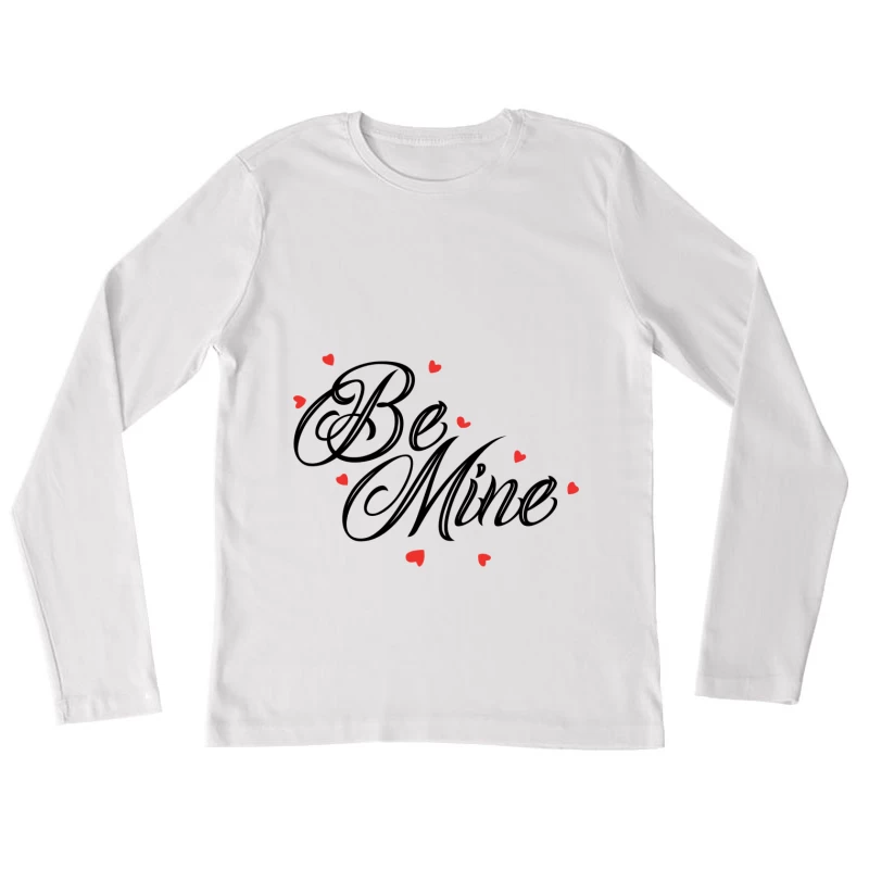 Cœurs rouges dispersés Femme Manches Longues T-Shirt