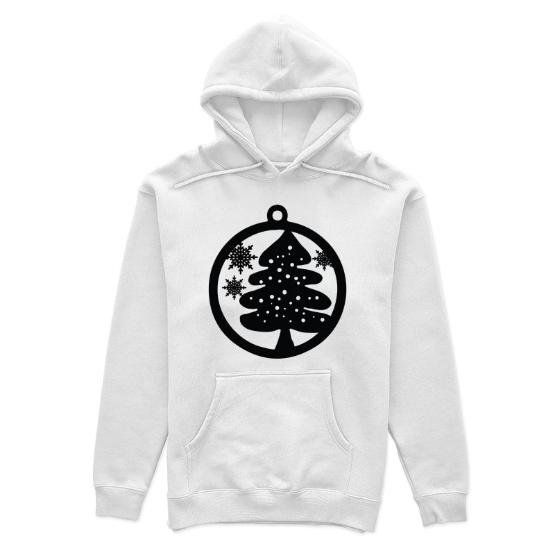 Décoration en bois de Noël avec arbre et flocons Femme Sweat à capuche
