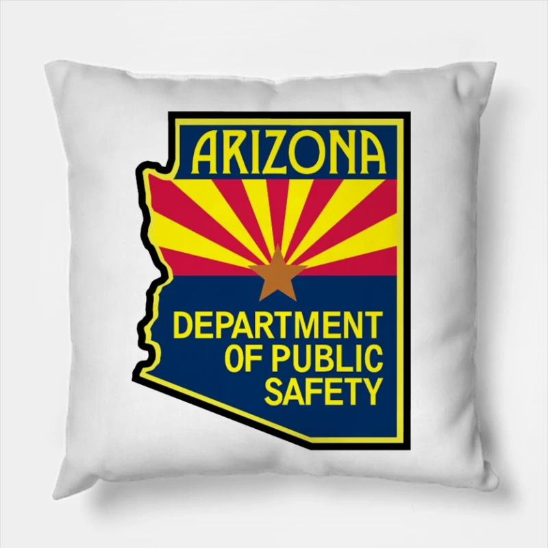 Arizona Department of Public Safety Official Logo Throw Pillow