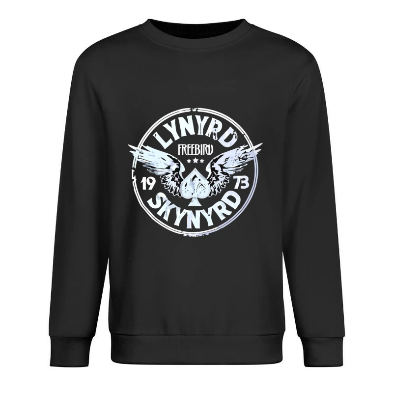 Lynyrd Skynyrd Freebird Winged Spade Logo 1973 Male Pullover Sweatshirt