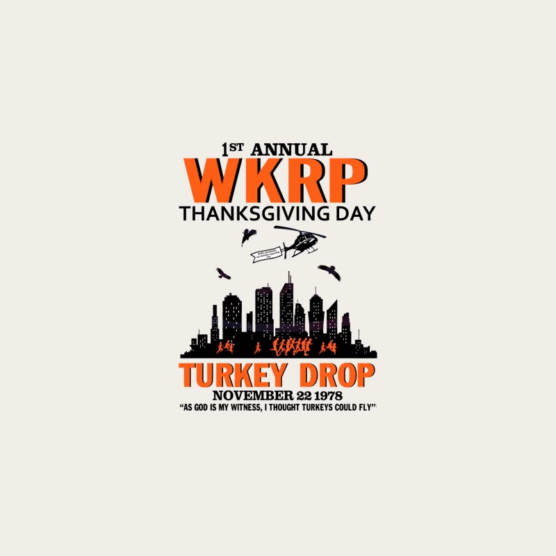 WKRP Turkey Drop Bucket Hat