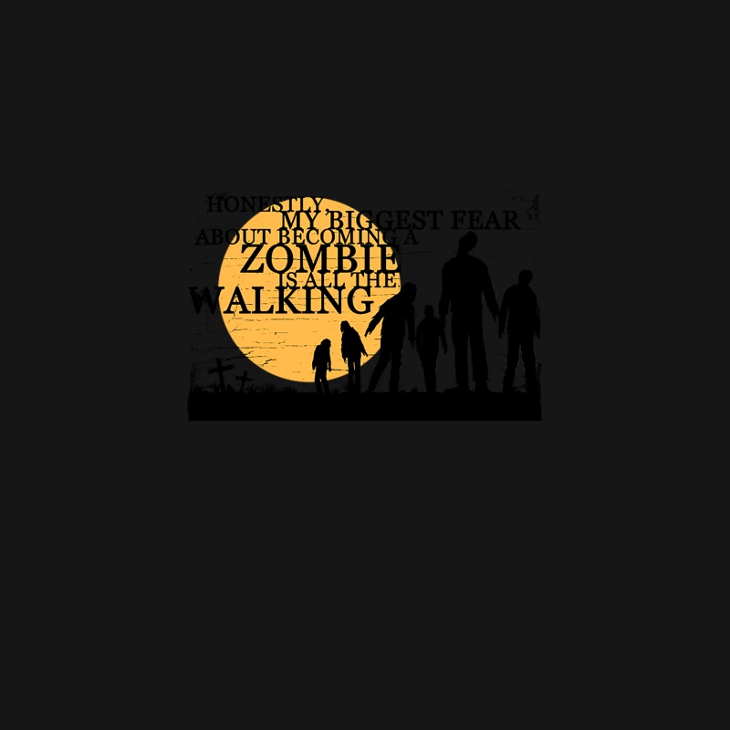 Zombie Meme - All The Walking Desk Mat
