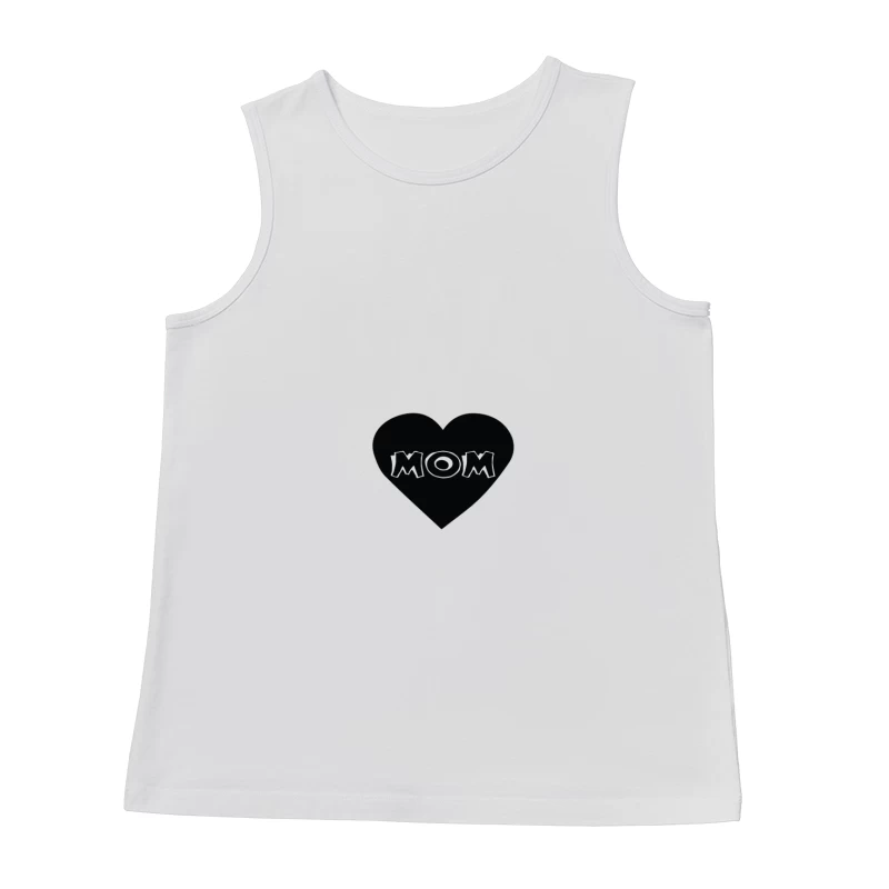 Design de coeur avec texte 'MOM' Homme Débardeur