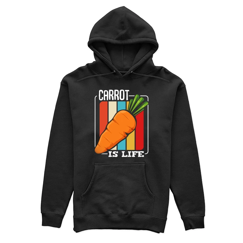 Karotte ist Leben Retro Design Damen Pullover Hoodie