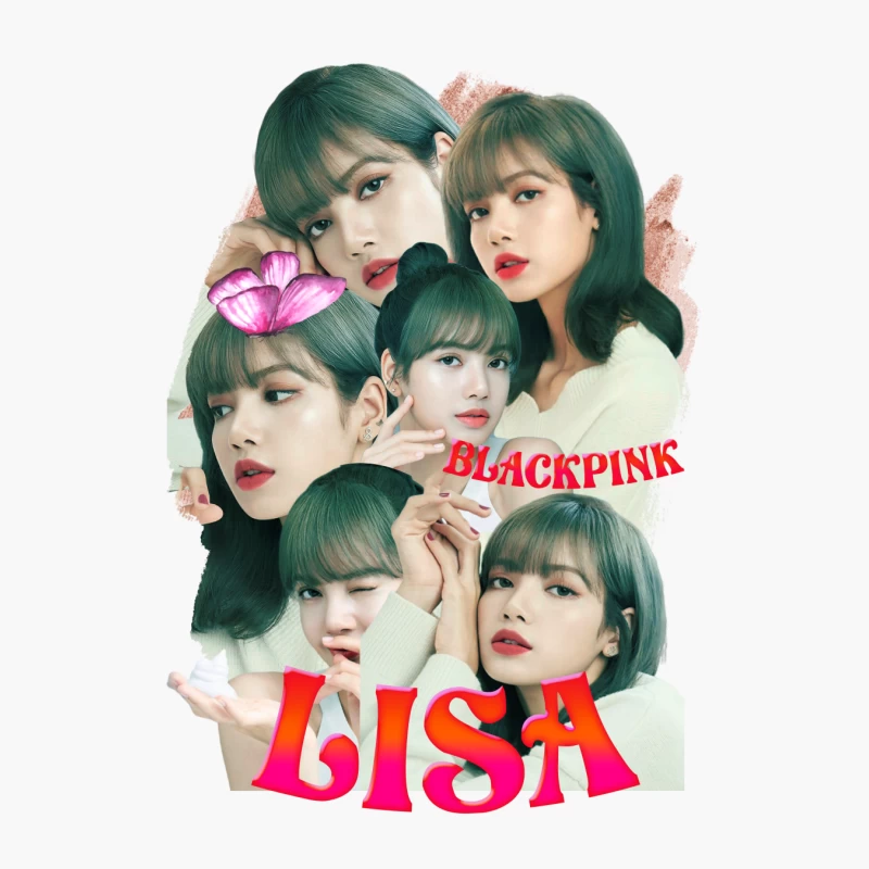 BLACKPINK Lisa - K-pop Icon in Fashion and Music Cotton Tote Bag