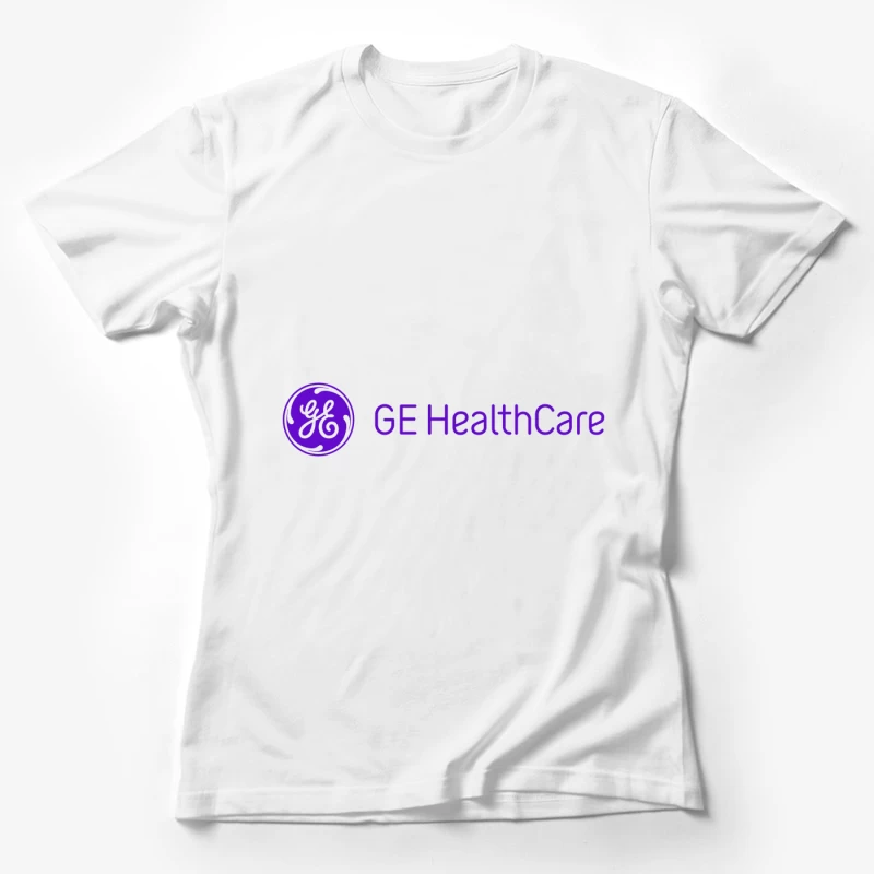 GE Healthcare Corporate Logo in Purple Female T-Shirt