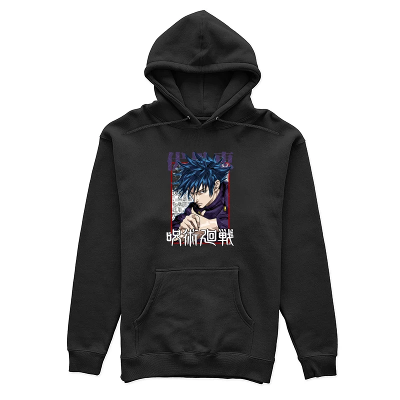 Anime-Charakter mit blauem Haar Damen Pullover Hoodie